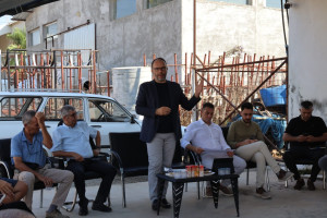 İskele Belediye Başkanı Sadıkoğlu, İskele K&uuml;&ccedil;&uuml;k Esnaf ve Sanayi Sitesini ziyaret etti